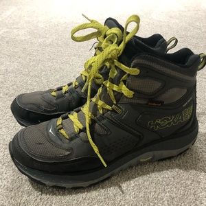 Hoka One One Tor Tech Water proof hiking boots.